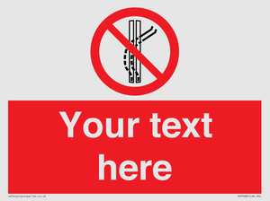 Custom prohibition Do not leave the tow track